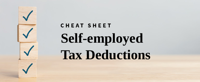 self-employed tax deduction cheat sheet